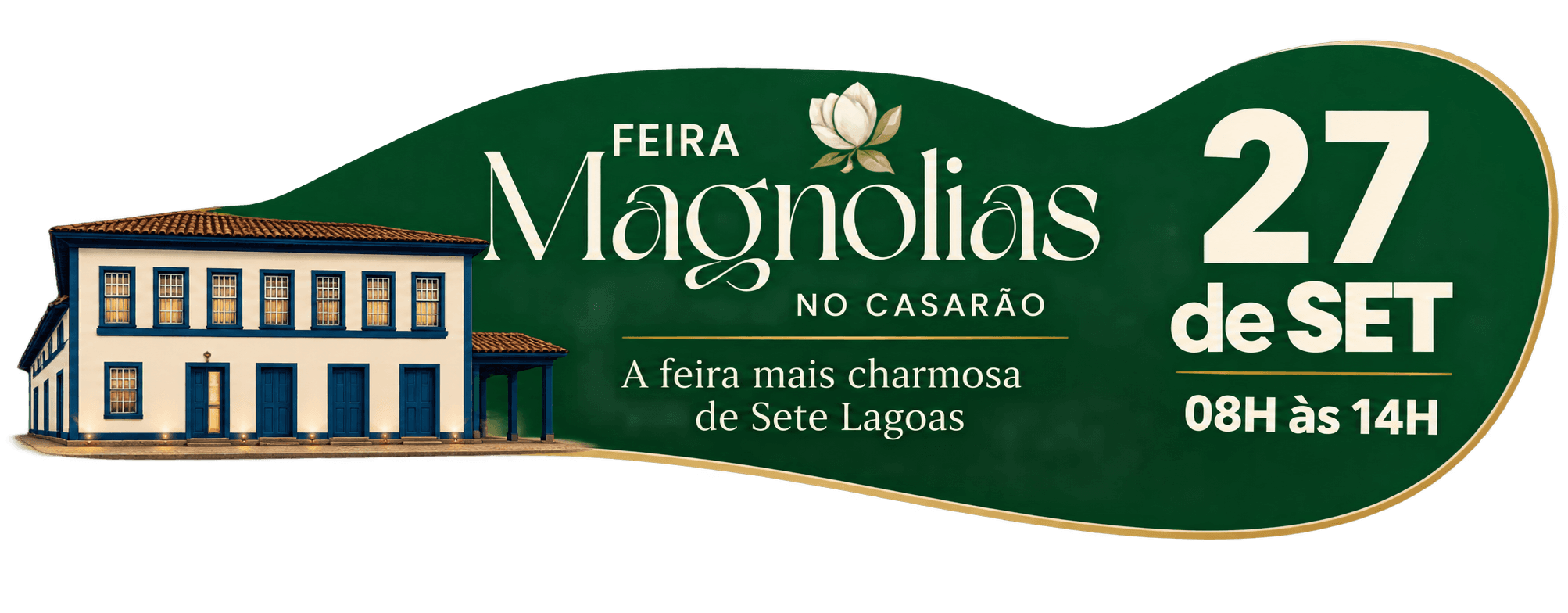 Feira Magnólias no Casarão — 27 de setembro, 8h às 14h